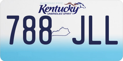 KY license plate 788JLL