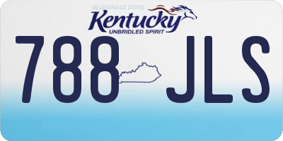 KY license plate 788JLS