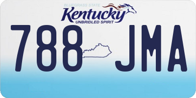 KY license plate 788JMA