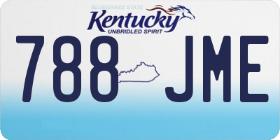 KY license plate 788JME