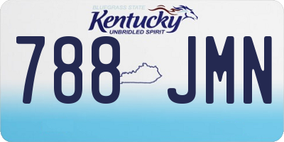 KY license plate 788JMN