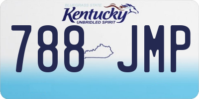 KY license plate 788JMP