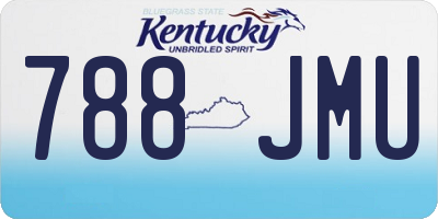 KY license plate 788JMU