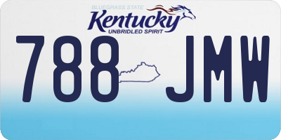 KY license plate 788JMW