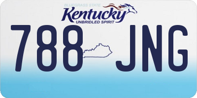 KY license plate 788JNG