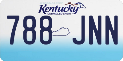 KY license plate 788JNN