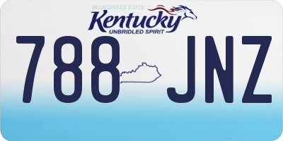 KY license plate 788JNZ