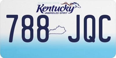 KY license plate 788JQC