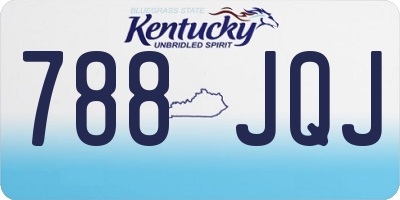 KY license plate 788JQJ