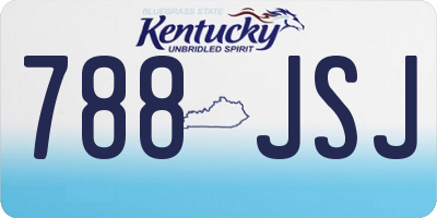 KY license plate 788JSJ