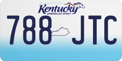 KY license plate 788JTC