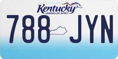 KY license plate 788JYN