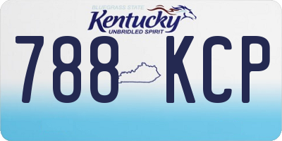 KY license plate 788KCP