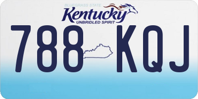 KY license plate 788KQJ