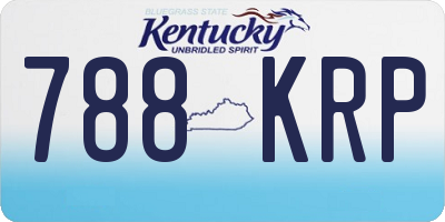 KY license plate 788KRP