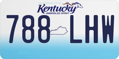 KY license plate 788LHW
