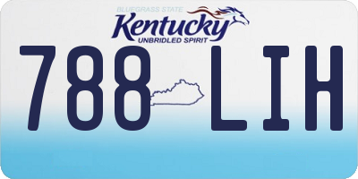 KY license plate 788LIH