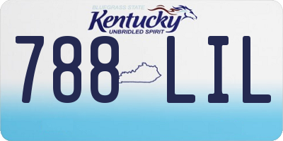 KY license plate 788LIL