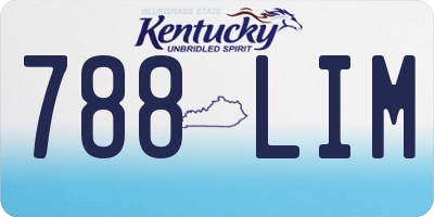 KY license plate 788LIM