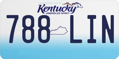 KY license plate 788LIN