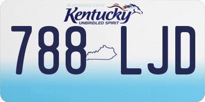 KY license plate 788LJD