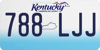 KY license plate 788LJJ