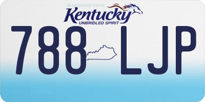 KY license plate 788LJP