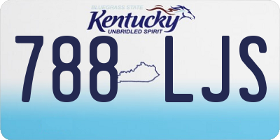 KY license plate 788LJS