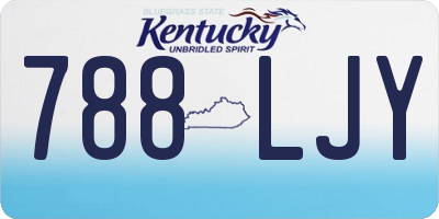KY license plate 788LJY