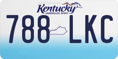KY license plate 788LKC