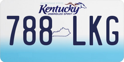 KY license plate 788LKG