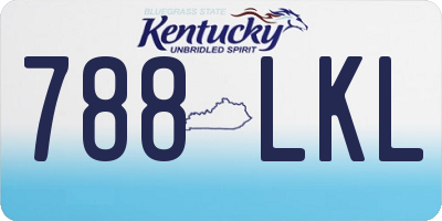 KY license plate 788LKL