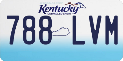 KY license plate 788LVM