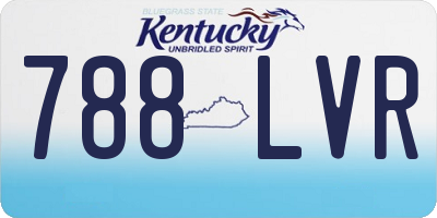 KY license plate 788LVR
