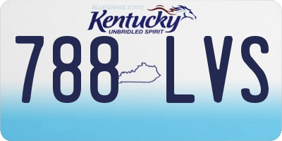 KY license plate 788LVS