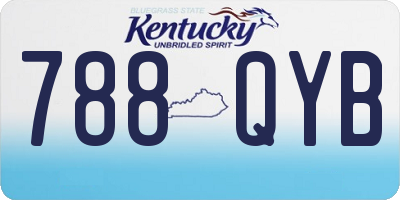 KY license plate 788QYB