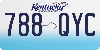 KY license plate 788QYC