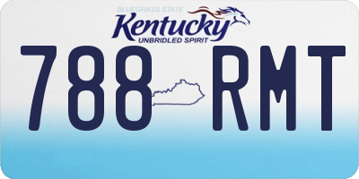 KY license plate 788RMT