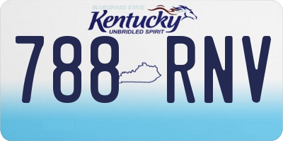 KY license plate 788RNV