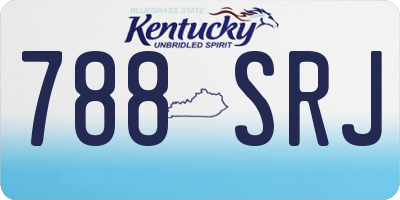 KY license plate 788SRJ