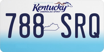 KY license plate 788SRQ
