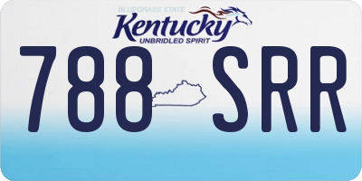 KY license plate 788SRR