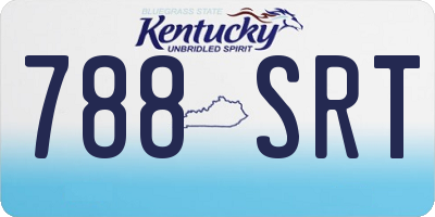 KY license plate 788SRT