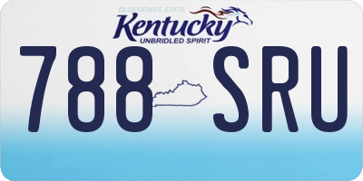 KY license plate 788SRU