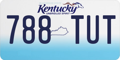 KY license plate 788TUT