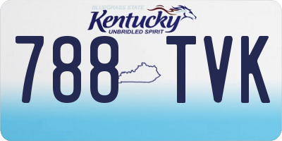 KY license plate 788TVK