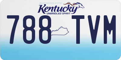 KY license plate 788TVM