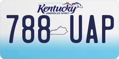 KY license plate 788UAP