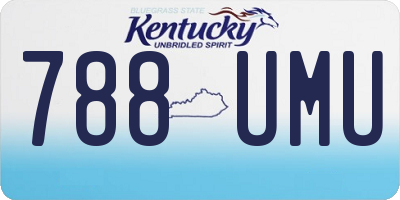 KY license plate 788UMU