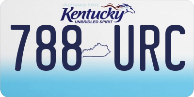 KY license plate 788URC